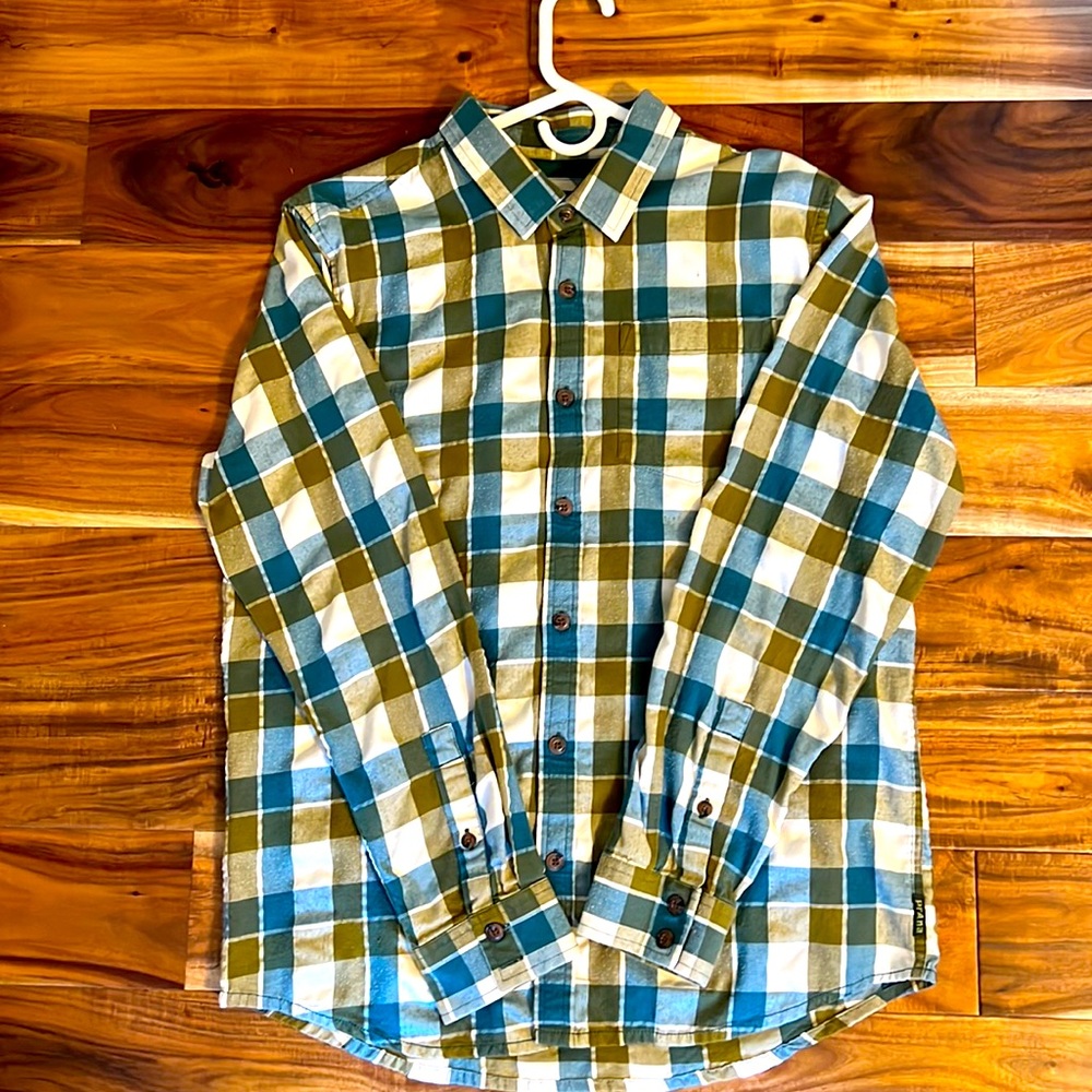 Prana long sleeve button up shirt.